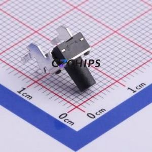 TS-1093A-A11B3-D2 Tactile Switch Through hole,6x6mm Switch Single Pole Single Throw Round Button Right Angle Insert 6mm - Product Image 2