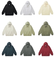 Peso pesado YKH 360GSM Fleece Fabric Sudadera con capucha de gran tamaño Logotipo personalizado en blanco Alta calidad Zip up Hoodie para hombres