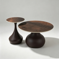 Table basse moderne la plus vendue pour la décoration de bureau à domicile, en SUOOPRT MARTAL, MDF ou fer, idéale pour les salles d'attente d'hôtel