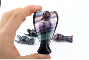 טבעי קריסטל <span class=keywords><strong>3</strong></span> אינץ קריסטל מלאך רוז קוורץ מלאך - Product Image 3