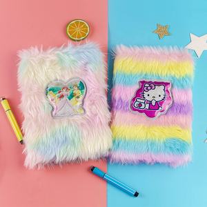 Personnalisé Fantaisie Arc-En-Ciel Couleur fille Cadeau Journal Animal De Bande Dessinée En Peluche <span class=keywords><strong>Cahier</strong></span> - Product Image 3