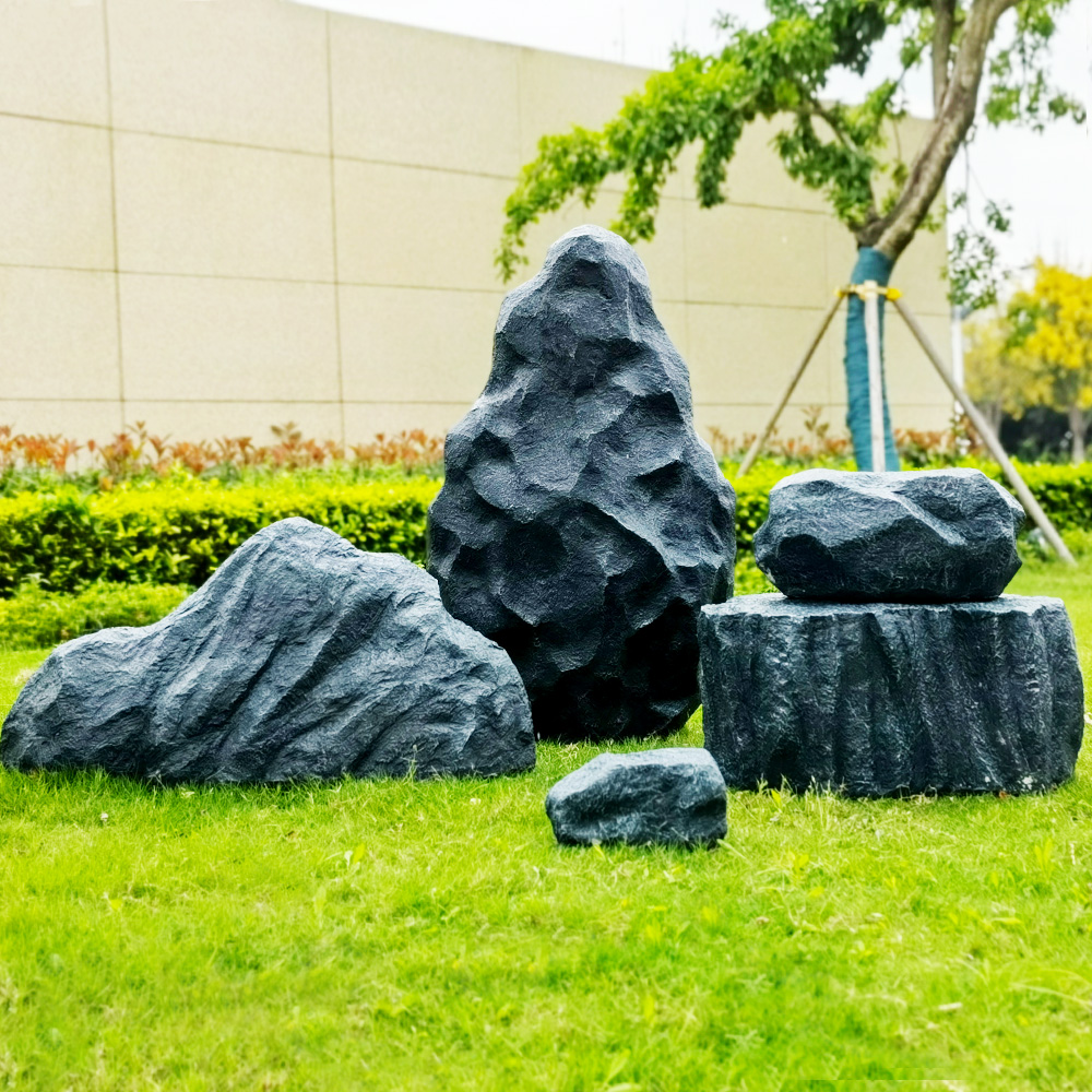 10cm-1メートル 人工ファイバーグラスプラスチックストーン庭の造形