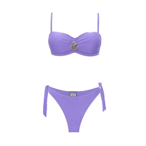 Costume da bagno intero HDJ a fascia, modellante e contenitivo, tinta unita, da donna, taglie 42 44 46 48 - Product Image 1