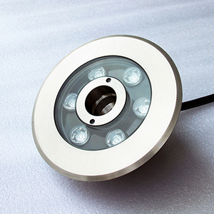 Projecteur <span class=keywords><strong>LED</strong></span> Submersible DMX pour <span class=keywords><strong>Fontaine</strong></span> de Jardin, Extérieur, Étanche CE, Acier Inoxydable, DC24V, IP68, RGB, 120V, avec Buse à Jet d'Eau - Product Image 4