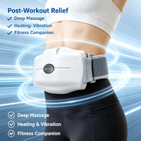 Ceinture de massage lombaire chauffante 3D rechargeable à 6 modes, vibrant, portable, pour le ventre, avec infrarouge