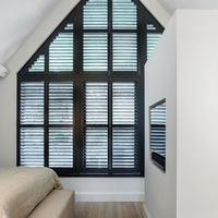 Australie forme spéciale persienne Triangle traditionnel tige inclinable fenêtre obturateur arc décoratif volets en bois