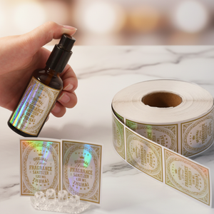 สติกเกอร์ฉลากน้ำมันหอมระเหยแบบกำหนดเอง ฉลากขวดแบบติดเอง พิมพ์สติกเกอร์รูปทรงไม่ปกติ พิมพ์สติกเกอร์แบบกำหนดเอง - Product Image 4