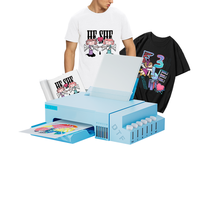 Eizoulyn multifunción compacto portátil Cmyk W Lc LM 2 cabeza pequeño escritorio X herramienta Hangzhou L8058 13x19 ropa Mini Dtf impresora
