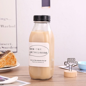 Bouteilles en <span class=keywords><strong>verre</strong></span> carrées françaises de 16oz et 10oz Couvercle à vis en plastique pour emballage diffusant une surface estampée à chaud - Product Image 3