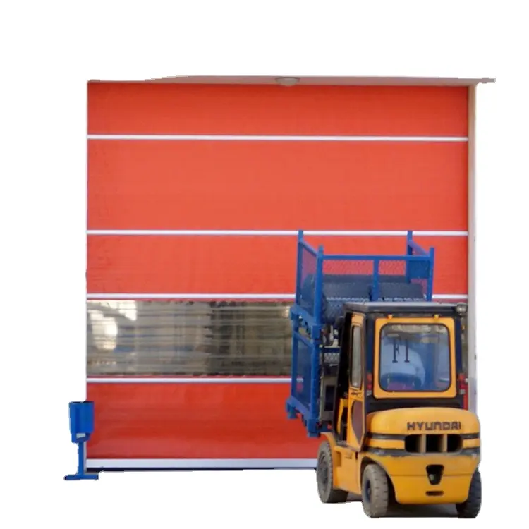 Seluruh penjualan pemasangan mudah PVC rol cepat pintu bebas perawatan aluminium pintu kecepatan tinggi dengan peralatan pintu Cepat