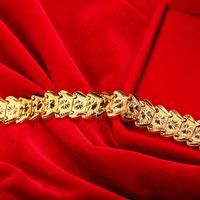 Dubai diseños de lujo brazalete de oro pulsera joyería 24K chapado en oro pulsera de oro hombres