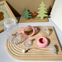 Biberon en silicone souple PP avec poignée, anti-fuite, léger, pour l'allaitement des nourrissons