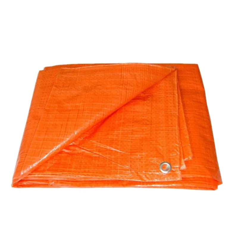 Heavy duty orange rip-stop PE tarpaulin for outdoor pet tent cloth