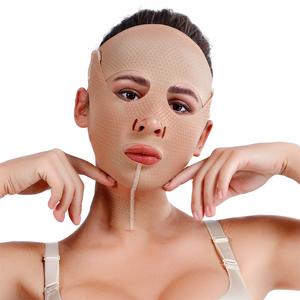 ปลอกรัดใบหน้าแบบเต็มใบหน้าสำหรับแกะสลักใบหน้ารูปตัววีแบบชิ้นเดียวมีประสิทธิภาพและไม่ต้องผ่าตัด - Product Image 2