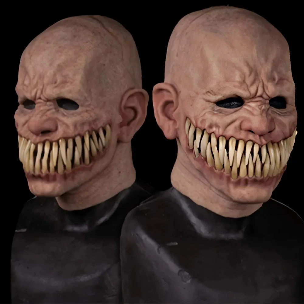 Horror Masques Cosplay Halloween Latex Mask Big Creepy Teeth Stalker Masks For Whole Sale Dropshipping