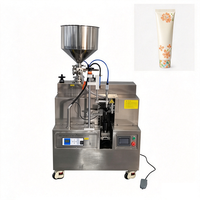 Machine de remplissage et de scellage de tubes souples à ultrasons, semi-automatique, pneumatique, équipement d'emballage en plastique et en aluminium