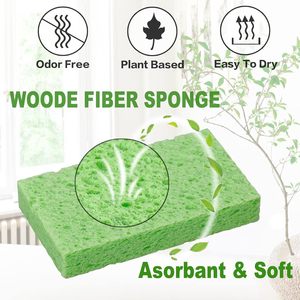 Compressed Eco-Friendly <b>Biodegradable</b> Cellulose Sponge Kitchen Dish Wash Cleaning Sponges 750%-2000% Water Absorption Customized - Product Image 3