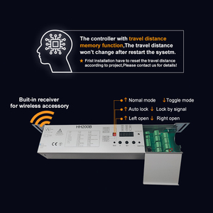 Sistema de <span class=keywords><strong>Puerta</strong></span> Corredera Telescópica Automática Moderna DTSC3000 para Centros Comerciales y Supermercados, Acero Inoxidable 304, Uso Comercial - Product Image 5