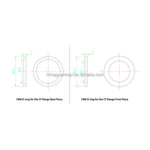 संपीड़न फ्लैंज के साथ वन-एंड ओपन क्वार्ट्ज ट्यूब 50 ओडेक्स263 l मिमी उच्च वैक्यूम लैब सुखाने Equipment-EQ-CFF-50 - Product Image 5