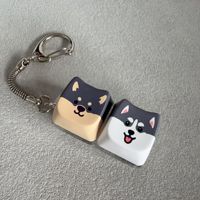 Porte-clés Fidget PBT pour chien, jouet à interrupteur mécanique, pendentif portable à pression pour doigt, porte-clés