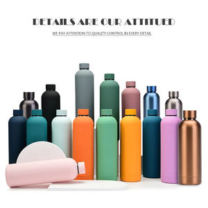 Thermos portatile con logo bottiglia di acqua inossidabile in Stock rivestita in gomma riutilizzabile bottiglia sottovuoto Thermos bottiglia per bere - Product Image 2
