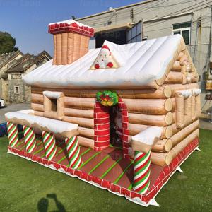 Tente de Noël gonflable commerciale Yuedong de 16,4 pieds décoration de <span class=keywords><strong>cabane</strong></span> de fête de maison de rebond - Product Image 6