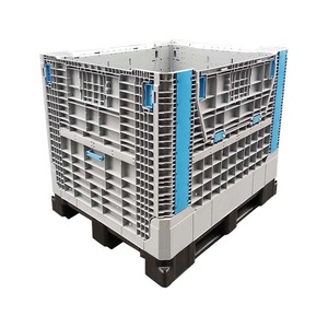 Lớn 1200*1000*975 Mm Nhựa <span class=keywords><strong>Pallet</strong></span> Hộp Có Thể Gập Lại Đóng Mở Kho Xe Nâng Hậu Cần Nhựa Số Lượng Lớn <span class=keywords><strong>Container</strong></span> - Product Image 2