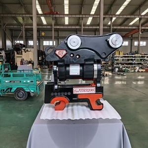Attache rapide hydraulique inclinable GJEM Powertilt 8-10T pour excavatrice, 180 degrés des deux côtés, modèle GJTH1600, garantie 1 an - Product Image 2