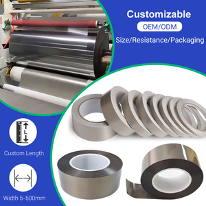 Cinta de tela de protección EMI recubierta de níquel/cobre ultraconductora, pegatina adhesiva troquelada para productos eléctricos y electrónicos - Product Image 5