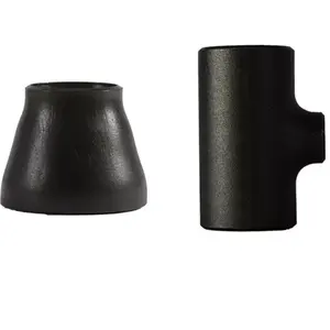 China Manufacturer 4 Inch Seamless Welded Welding Equal Black Carbon Steel Sch40 Sch80 Buttweld Elbow Tee Pipe Fitting