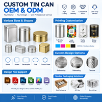 Scatola di Latta Ottagonale Personalizzata, Contenitore Metallico per Imballaggio con Design in Rilievo e Stampa Personalizzata