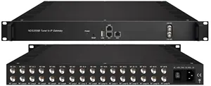 YT-3508B-8 receptor de satélite Ip de 8 puertos, entrada de salida para sintonizador de sistema IPTV a puerta de enlace IP