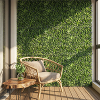 Panneau de haie artificielle en plastique, type feuille verte, plante, mousse, herbe, buis, fleur, pour intérieur et extérieur, comme toile de fond, pour aménagement paysager et terrasses