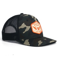 Casquette Trucker en Maille Camouflage avec Logo Brodé Personnalisé, Casquette Snapback à 6 Panneaux, Chapeau de Sport Décontracté d'Extérieur pour Hommes