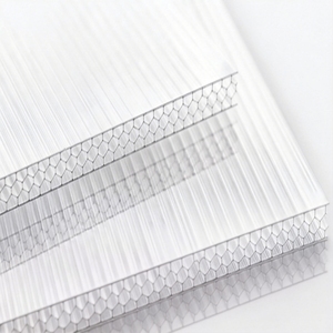 <span class=keywords><strong>Plaque</strong></span> <span class=keywords><strong>alvéolaire</strong></span> en <span class=keywords><strong>polycarbonate</strong></span> haute résistance aux chocs, revêtement UV, écologique et durable pour serres et abris de voiture - 8mm/10mm/12mm - Product Image 1