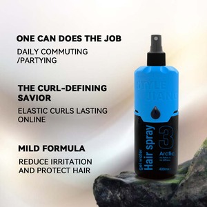 Private Label 400ml Men Hair Styling <b>Spray</b> Gel Water Strong Hold Long Lasting Fragrance No Flakes No Stiffness Styling Mist - Product Image 5