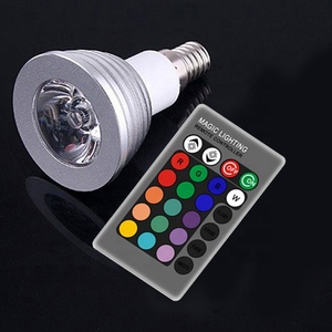 Mini projecteur <span class=keywords><strong>Led</strong></span> imperméable, éclairage domestique, mélange de couleurs, 14, <span class=keywords><strong>rgb</strong></span>, télécommande, lampe spot 3w - Product Image 1