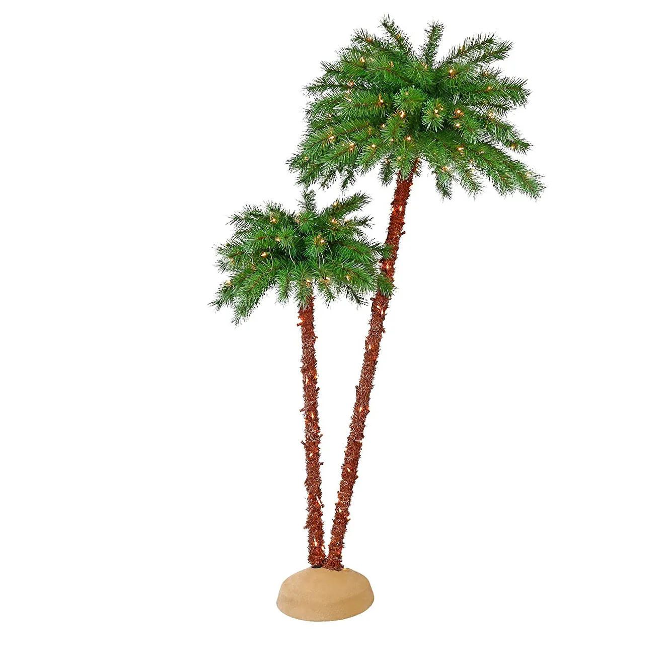 China Supplied Outdoor Plastic Hard Needle PVC PE Leaves Coconut Trees Giant Artificial Palm