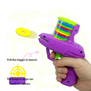 شراء الذعر للأطفال في الهواء الطلق لعبة تفاعلية إيفا الصحن قاذفة لعب بلاستيكية صغيرة تحلق القرص مطلق النار اللعب - Product Image 5