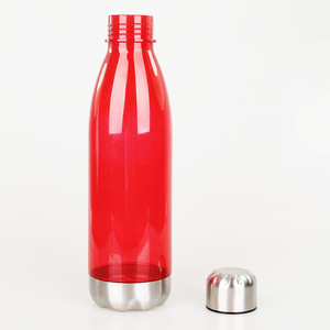 Plástico creativo <span class=keywords><strong>de</strong></span> 500ml para botella <span class=keywords><strong>de</strong></span> <span class=keywords><strong>Coca</strong></span> Cola, bebida directa, tapa <span class=keywords><strong>de</strong></span> acero inoxidable, botella deportiva <span class=keywords><strong>de</strong></span> bolos <span class=keywords><strong>de</strong></span> 700ml, Fondo <span class=keywords><strong>de</strong></span> acero - Product Image 4