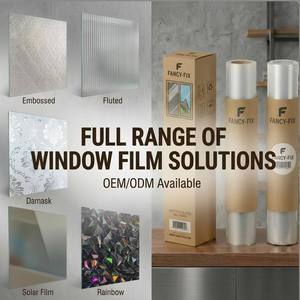 Película de PVC para Ventanas de Vidrio, Estática, Removible, Sin Adhesivo, para Cocina y Sala de Estar, <span class=keywords><strong>con</strong></span> Aislamiento Térmico - Product Image 3