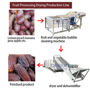 New Type Fruit Drying Equipment Mesh Belt Dryer Date Cleaning and Drying <b>Processing</b> Line Date Drying <b>Machine</b> - Product Image 2