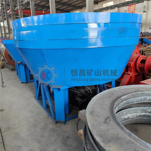 Vente chaude Double Roue Rock Gold Ore Edge Runner Mill Wet Pan Mill à <span class=keywords><strong>vendre</strong></span> - Product Image 1