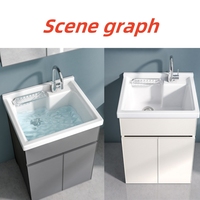 Évier de cuisine en céramique pour la production industrielle, vente en gros, lavabo simple pour le lavage des vêtements, évier de lavanderie
