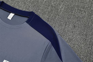 Uniformes de Fútbol de Verano, Conjunto de Entrenamiento de Manga Corta, Jersey 25/26 París, Transpirable, Poliéster de Secado Rápido, Cuello Redondo, Unisex, Deportivo - Product Image 4