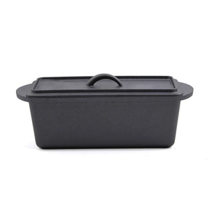 Molde para <span class=keywords><strong>Pan</strong></span> Geovein, Rectangular, para Hornear <span class=keywords><strong>Pan</strong></span>, Olla para Hornear <span class=keywords><strong>Pan</strong></span> de Hierro Fundido con Tapa - Product Image 3