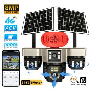 Camera năng lượng mặt trời Hieasy AOV 4 ống kính, camera <span class=keywords><strong>PT</strong></span>, 8MP, tích hợp pin, phát hiện người bằng AI, tầm nhìn ban đêm màu sắc, chống nước, an ninh ngoài trời - Product Image 2