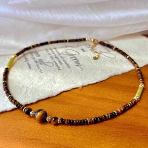 Großhandel natürliche Tiger Eye Stone <span class=keywords><strong>Neck</strong></span> für Mädchen - Product Image 2