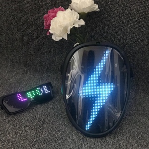Máscara Animada Personalizable <span class=keywords><strong>para</strong></span> Fiestas <span class=keywords><strong>de</strong></span> <span class=keywords><strong>Halloween</strong></span> con Pantalla Inteligente LED <span class=keywords><strong>de</strong></span> Cara Completa, Controlada por Aplicación y Escudo Programable que Cambia <span class=keywords><strong>de</strong></span> Rostro - Product Image 3