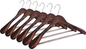 Premium Qualité Cintres En Bois-couleur Rétro-<span class=keywords><strong>Costume</strong></span>-Cintres-Lot de rétro en bois cintres (Lot de 6) - Product Image 6